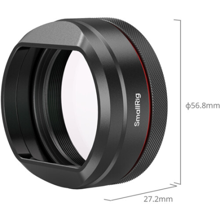 SmallRig 5850 - zestaw, osłona obiektywu i filtr UV do FUJIFILM X100VI / X100V - wymiary